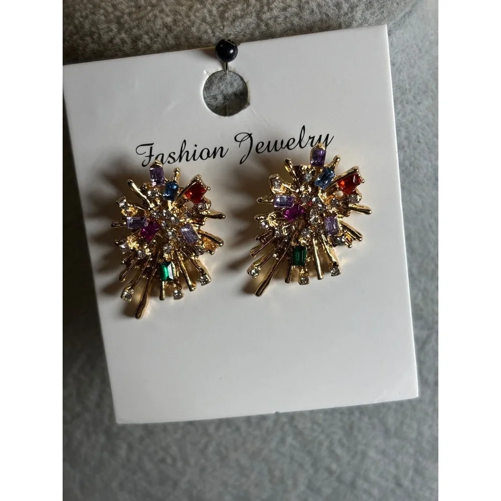 #1. Color-fulbCluster Earrings